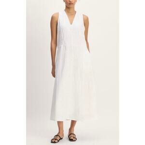 EVERLANE White 100% Linen Dress Size Small